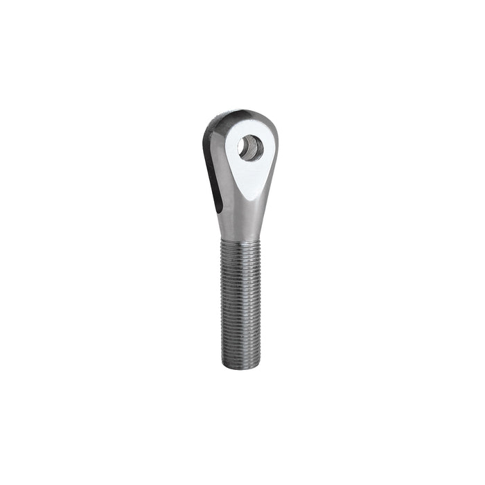 QA1 CR8-12AL Clevis made of aluminum with a 1/2" bore and a thread of 3/4" with a 1/4" slot. - Truck Part Superstore