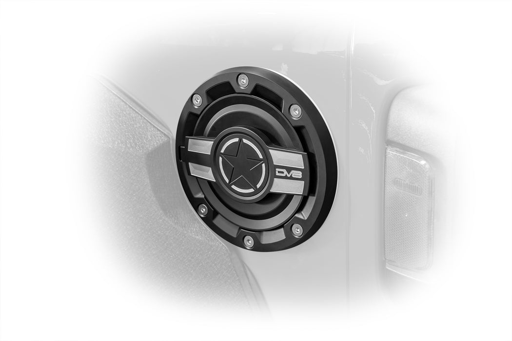 DV8 Offroad D-JL-190004-MIL Jeep JL Aluminum Fuel Door For 20-Pres Wrangler JL DV8 Offroad - Truck Part Superstore