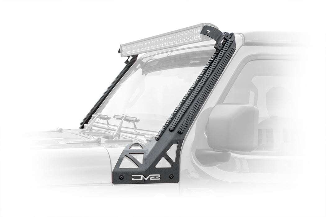 DV8 Offroad D-JL-190052-PIL Jeep JL/ Gladiator Picatinny Rail A Pillar Light Mount For 18-Pres Wrangler JL 20-Pres Gladiator DV8 Offroad - Truck Part Superstore