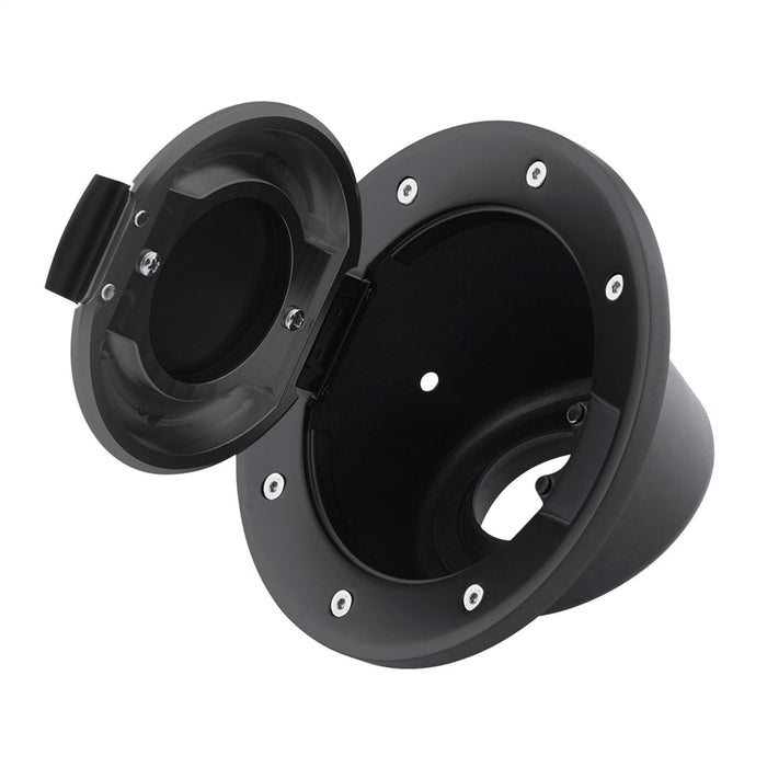 DV8 Offroad D-JP-190004-BLK 2007-18 Jeep JK Black Fuel Door Assembly 4 Door DV8 Offroad - Truck Part Superstore