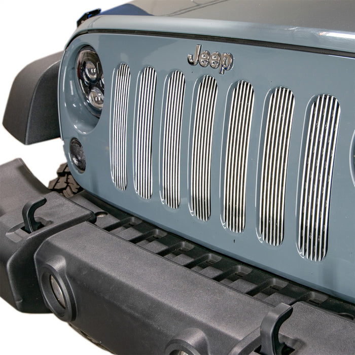 DV8 Offroad D-JP-190008-POLSH 2007-18 Jeep JK Grille Inserts Polished DV8 Offroad - Truck Part Superstore