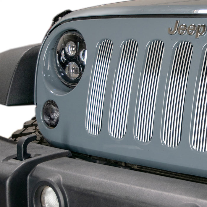 DV8 Offroad D-JP-190008-POLSH 2007-18 Jeep JK Grille Inserts Polished DV8 Offroad - Truck Part Superstore