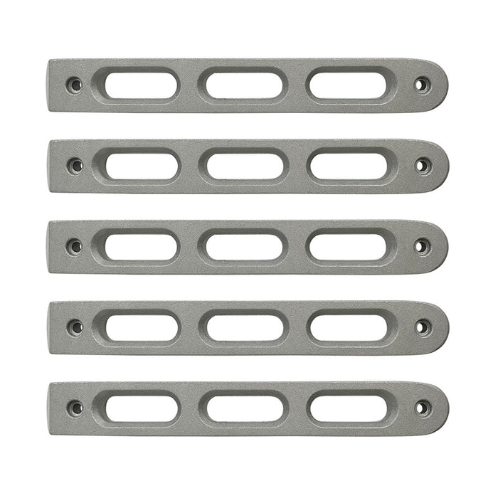 DV8 Offroad D-JP-190026-AL-5 2007-18 Jeep JK Silver Slot Style Door Handle Inserts set of 5 DV8 Offroad - Truck Part Superstore