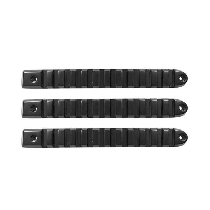 DV8 Offroad D-JP-190028-BK-3 2007-18 Jeep JK Black Rail Style Door Handle Inserts set of 3 DV8 Offroad - Truck Part Superstore