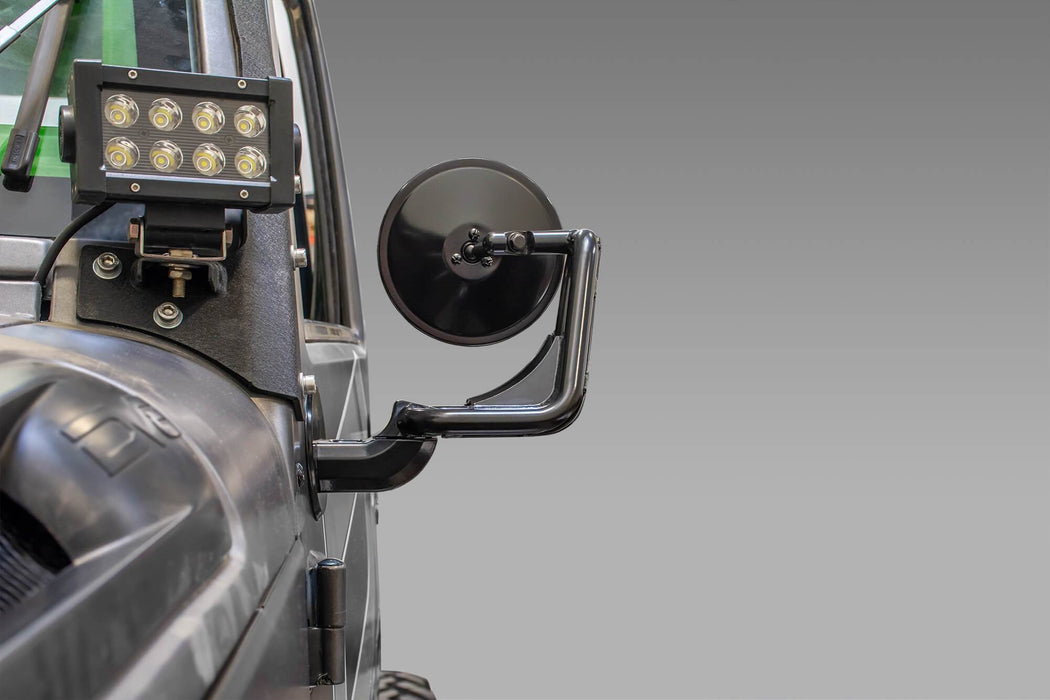 DV8 Offroad D-JP-190050-B Wrangler Tubular Mirrors For 07-18 Wrangler JK Black DV8 Offroad - Truck Part Superstore