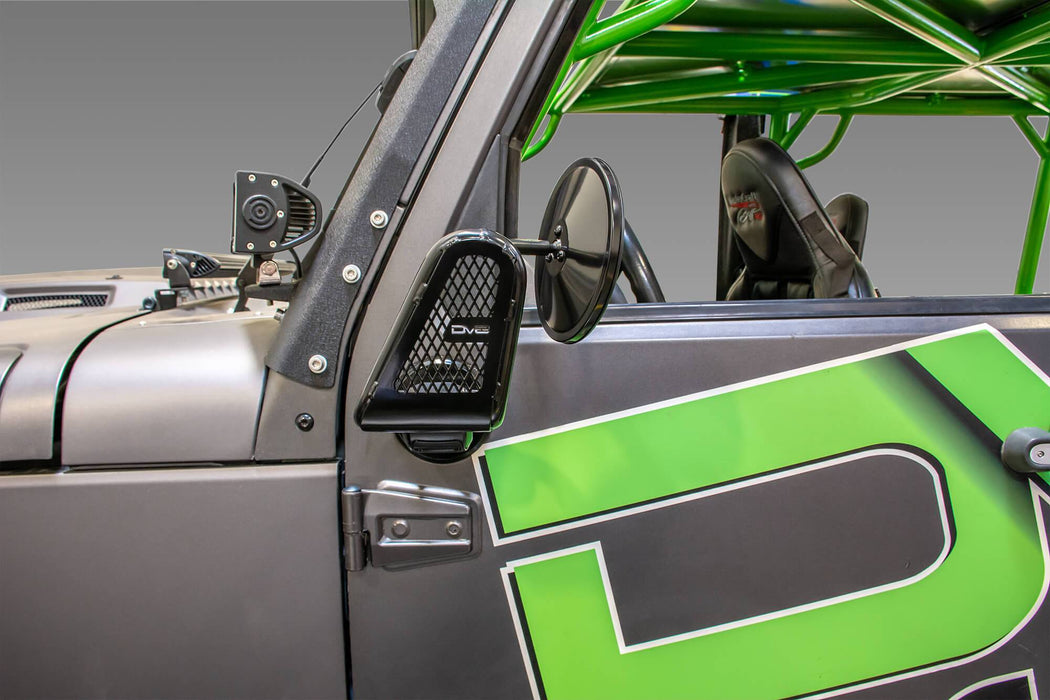 DV8 Offroad D-JP-190050-B Wrangler Tubular Mirrors For 07-18 Wrangler JK Black DV8 Offroad - Truck Part Superstore