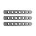 DV8 Offroad D-JP-190059-AL-3 2007-18 Jeep JK Aluminum Door Handle Inserts Set of 3 Stick On DV8 Offroad - Truck Part Superstore