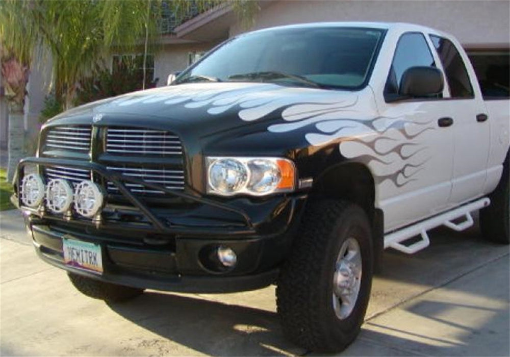 N-Fab D023LH Light Mounting-Pre-Runner Light Bar-02-08 Ram 1500/02-03 2500/3500-Gloss Blk - Truck Part Superstore