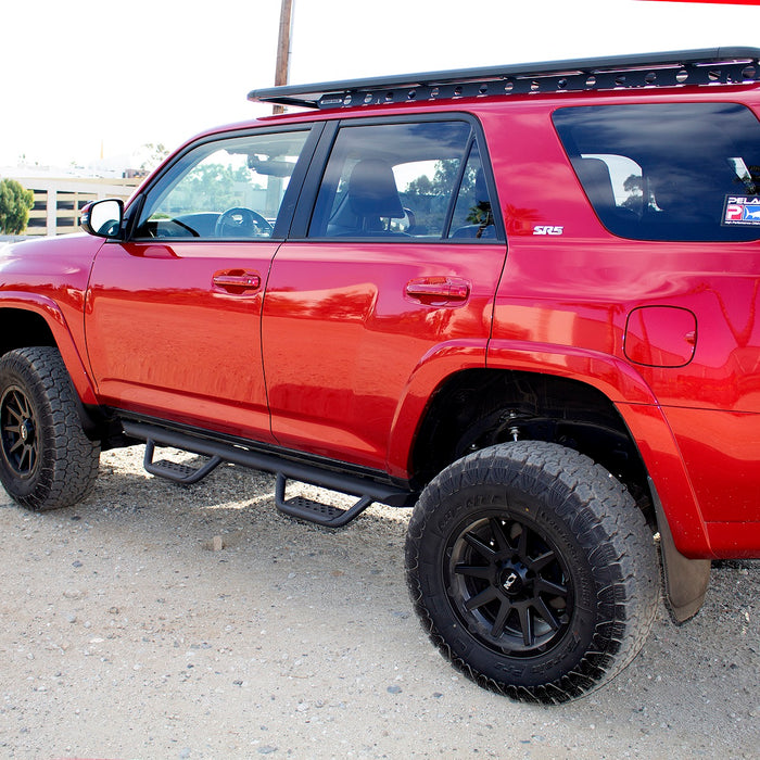 Go Rhino D24425T Drop down hoop step design is ideal for lifted vehicles or larger tires - Truck Part Superstore