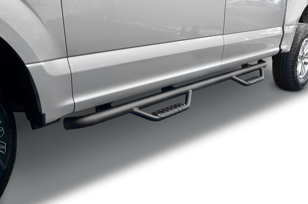 Go Rhino D24155T Dominator Classic D2 Side Steps with Mounting Brackets Kit - Textured Black - Truck Part Superstore