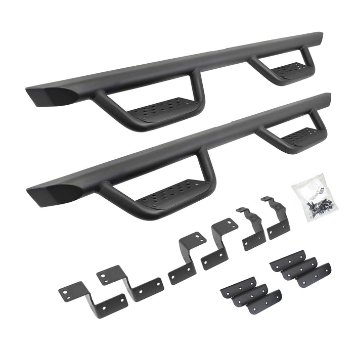 Go Rhino D24425T Drop down hoop step design is ideal for lifted vehicles or larger tires - Truck Part Superstore