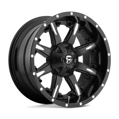 Fuel 2PC D25120005747 D251 20X10 5X5.0/5.5 MT-BLK-MIL -19MM - Truck Part Superstore