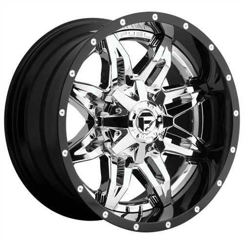 Fuel 2PC D26620002647 D266 20X10 5X4.5/5.0 CHR-PLATED-GBL -19MM - Truck Part Superstore