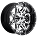 Fuel 2PC D26620009847 D266 20X10 6X135/5.5 CHR-PLATED-GBL -19MM - Truck Part Superstore