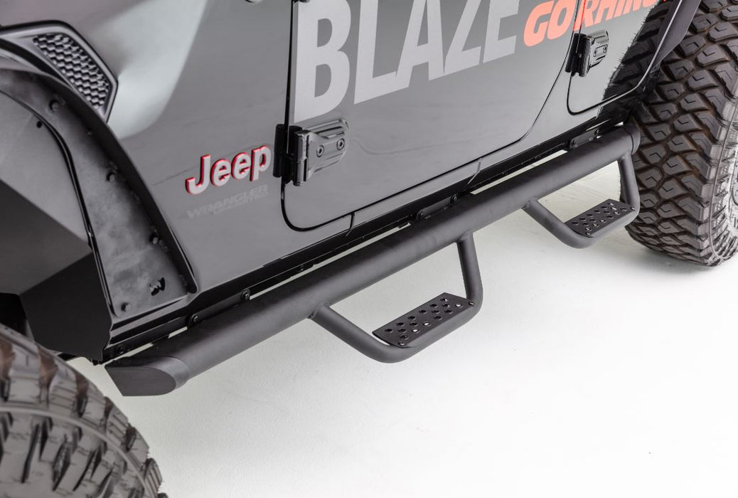 Go Rhino D24506T Drop down hoop step design is ideal for lifted vehicles or larger tires - Truck Part Superstore