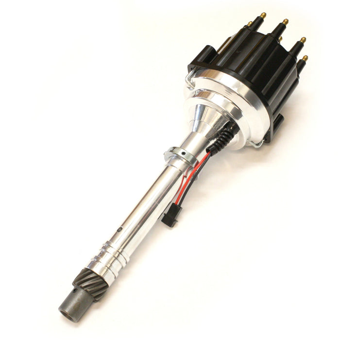 Pertronix D305810 Dist Billet Mag Trig Slip Collar Chevy SB/BB Blk Male cap Non Vac - Truck Part Superstore