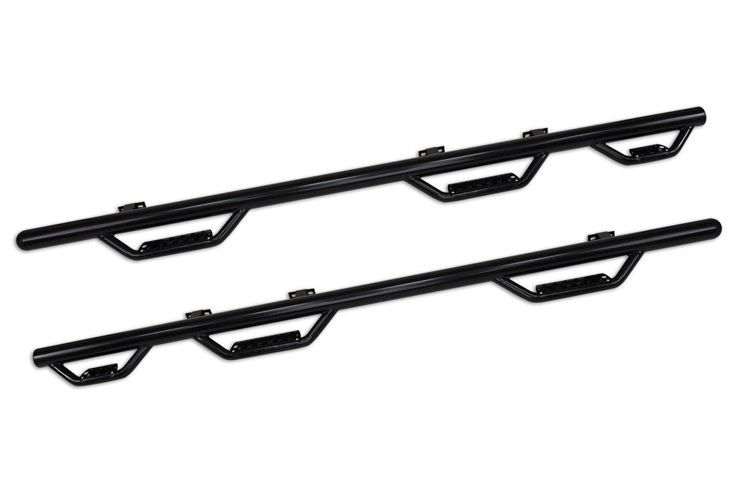 Go Rhino D360761B Dominator D3 1-Piece Wheel-to-Wheel Side Steps w Brackets Kit - Black - Diesel - Truck Part Superstore