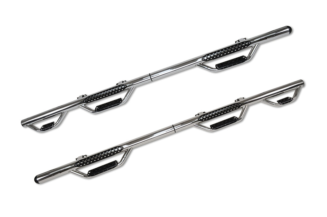 Go Rhino D36076PS Full-length tubular steps with three steps for vehicle and bed access - Truck Part Superstore