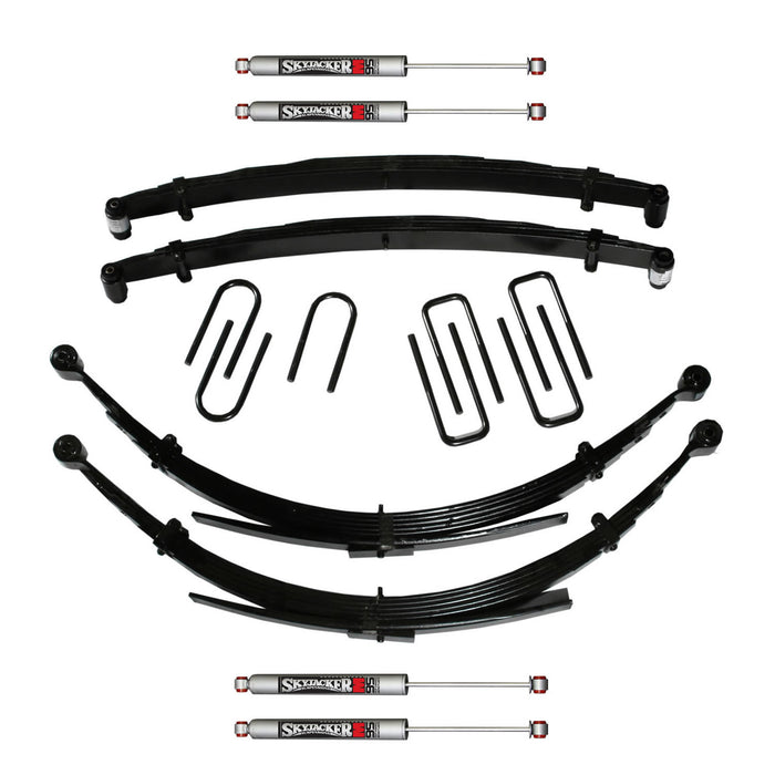 Skyjacker D400CDKS4-M Suspension Lift Kit w/Shock M95 Performance Shocks 4 Inch Lift 89-91 Dodge W250/W350 Incl. Front/Rear Leaf Springs Front/Rear U Bolt Kits Front Bushing Kit 4 Shocks Skyjacker - Truck Part Superstore