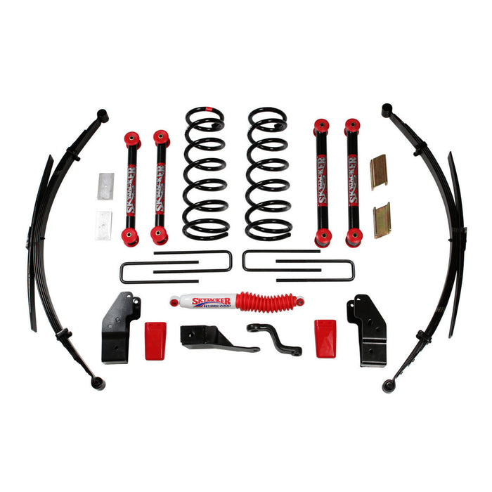 Skyjacker D4512KS Class I Lift Kit 4-4.5 Inch Lift Includes Front Coil/Rear Leaf Springs Pitman Arm Bump Stops Rear U Bolts Vent Hose Steering Stabilizer 00-01 Dodge Ram 2500 00-01 Dodge Ram 3500 Skyjacker - Truck Part Superstore