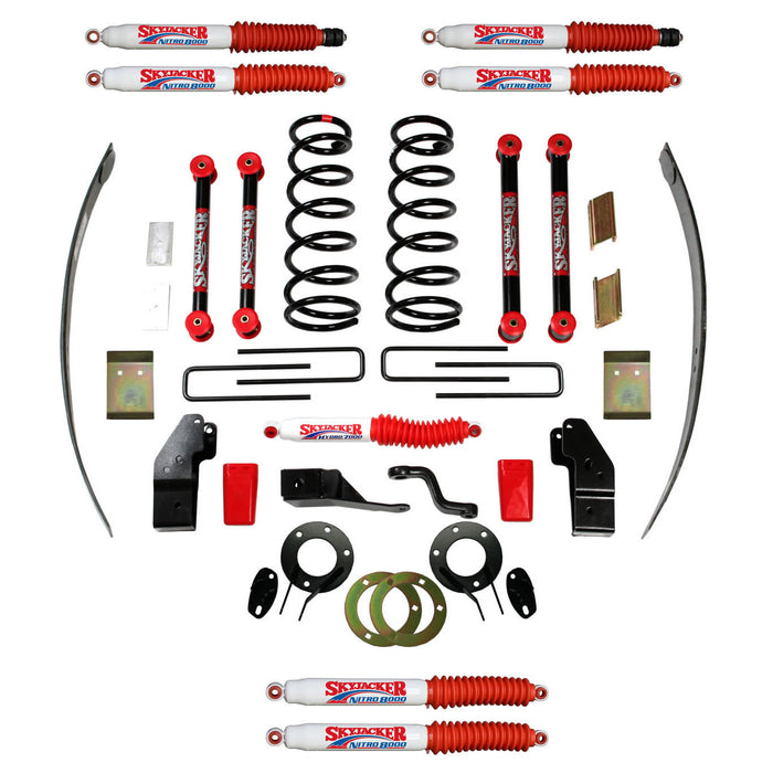 Skyjacker D4522K-N Suspension Lift Kit w/Shock Nitro Shocks 4-4.5 Inch Lift Class II All 4 Shocks 00-01 Dodge Ram 2500 00-01 Dodge Ram 3500 Skyjacker - Truck Part Superstore