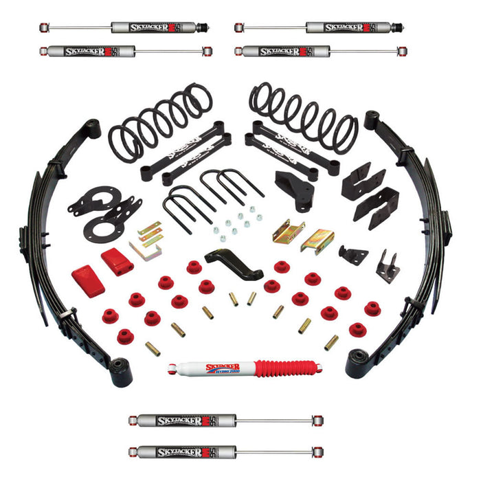 Skyjacker D4529KS-M Suspension Lift Kit w/Shock M95 Performance Shocks 5 Inch Lift Class II Incl. Rear SpringsAdd-A-LeafsSteeringCorrectionBrake Line BracketSteering StabilizerAll 4 Shocks 09 Dodge Ram 2500/3500 Skyjacker - Truck Part Superstore