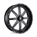Fuel UTV D5382470A644 D538 24X7 4X137 MT-BLK-MIL 13MM - Truck Part Superstore