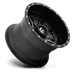 Fuel UTV D5381500A655 D538 15X10 4X137 MT-BLK-MIL 0MM - Truck Part Superstore