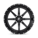 Fuel UTV D5382270A544 D538 22X7 4X156 MT-BLK-MIL 13MM - Truck Part Superstore