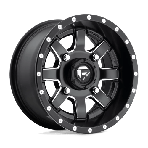 Fuel UTV D5381470A444 D538 14X7 4X110 MT-BLK-MIL 13MM - Truck Part Superstore