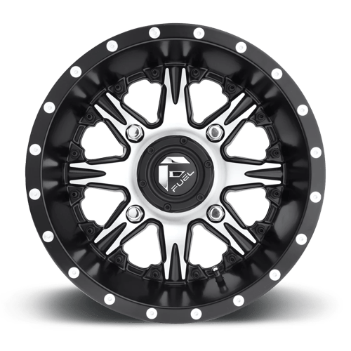 Fuel UTV D5411470A444 D541 14X7 4X110 MT-BLK-MACH 13MM - Truck Part Superstore
