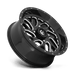 Fuel UTV D5811870A544 D581 18X7 4X156 GL-BLK-MIL 13MM - Truck Part Superstore