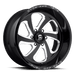 Fuel 1PC D58720908357 D587 20X9 6X5.5 GL-BLK-MIL 20MM - Truck Part Superstore