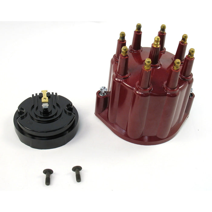 Pertronix D600711 Cap Male(red) & Rotor PTx Billet Distr - Truck Part Superstore