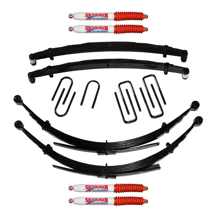 Skyjacker D600CDKS6-N Suspension Lift Kit w/Shock Nitro Shocks 6 Inch Front/Rear Lift 89-91 Dodge W250/W350 Incl. Front/Rear Leaf Springs Front/Rear UBolt Kits Front Bushing Kit 4 Shocks Skyjacker - Truck Part Superstore