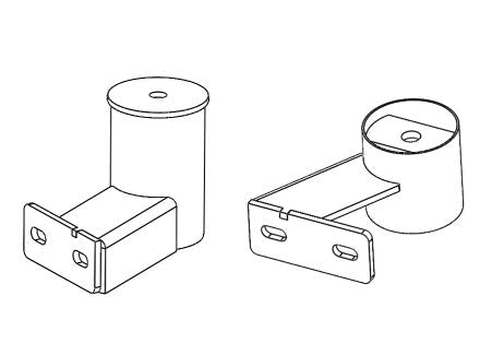 Go Rhino D64029TK Dominator Xtreme D1 D2 D6 DSS DT Side Steps - MOUNTING BRACKETS ONLY - Truck Part Superstore
