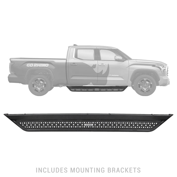 Go Rhino D64436T Dominator Xtreme D6 Side Steps with Rocker Panel Mounting Kit - Crew Cab Only - Truck Part Superstore