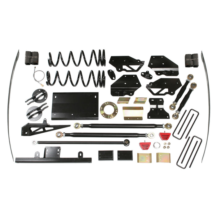 Skyjacker D752K-DX Long Arm Lift Kit 7 Inch Lift Includes Front Coil Spring Transmission Mount Rear Add-A-Leaf Rear Block Skid Plates Steering Stabilizer Crossmember 94-02 Dodge Ram 2500/3500 Skyjacker - Truck Part Superstore
