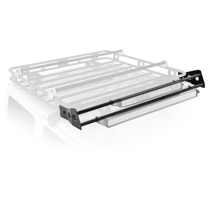 Smittybilt D8045 4.5 Foot Light Bar Mount Kit For Defender Roof Rack 4 Light Tabs Black Smittybilt - Truck Part Superstore