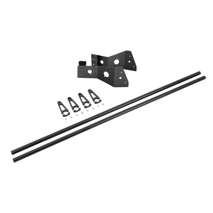 Smittybilt D8045 4.5 Foot Light Bar Mount Kit For Defender Roof Rack 4 Light Tabs Black Smittybilt - Truck Part Superstore