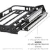 Smittybilt D8045 4.5 Foot Light Bar Mount Kit For Defender Roof Rack 4 Light Tabs Black Smittybilt - Truck Part Superstore