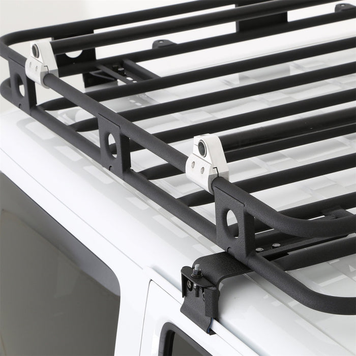 Smittybilt D8081 Crossbar Bracket Kit For Defender Roof Rack 4-Piece Kit Black Smittybilt - Truck Part Superstore