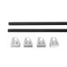 Smittybilt D8081 Crossbar Bracket Kit For Defender Roof Rack 4-Piece Kit Black Smittybilt - Truck Part Superstore
