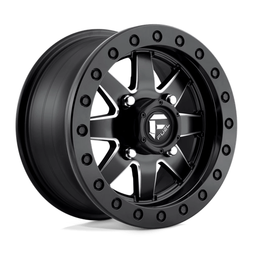 Fuel UTV D9381570A544 D938 15X7 4X156 MT-BLK-MIL 13MM - Truck Part Superstore