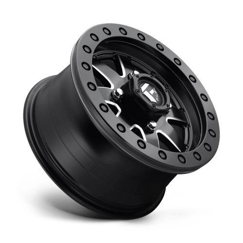 Fuel UTV D9381570A654 D938 15X7 4X137 MT-BLK-MIL 38MM - Truck Part Superstore
