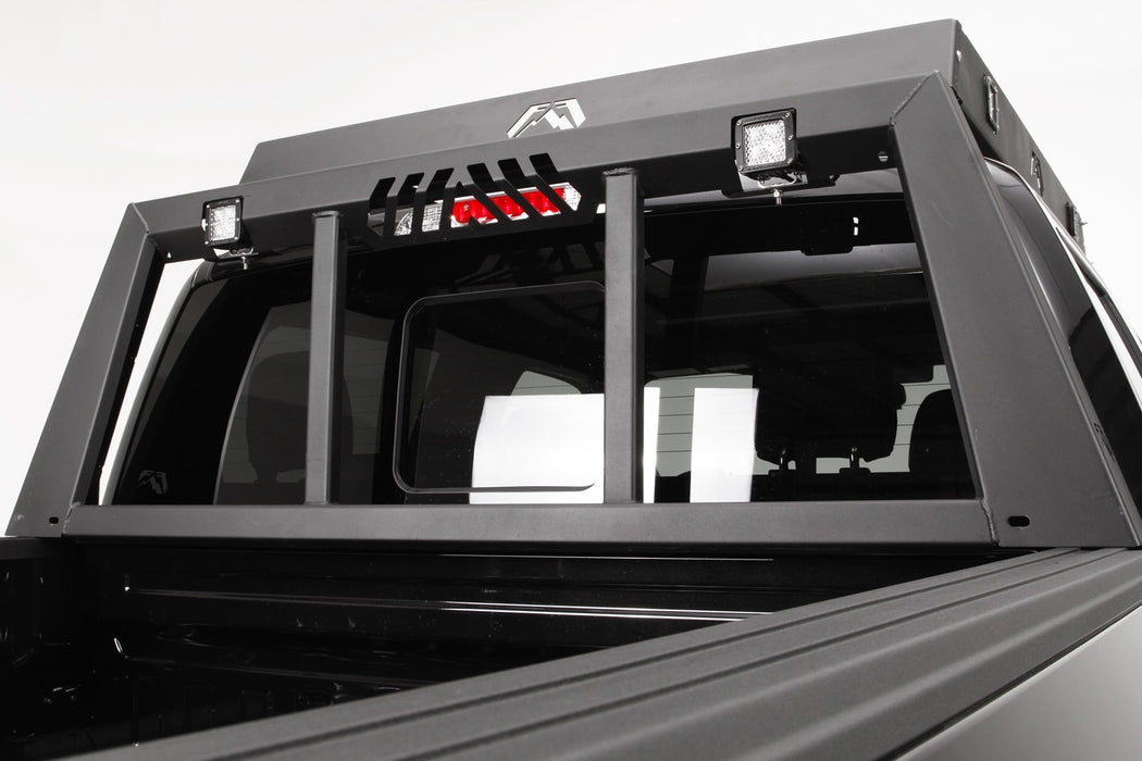 Fab Fours HR2009-1 Headache Rack; 2 Stage Black Powder Coated; - Truck Part Superstore