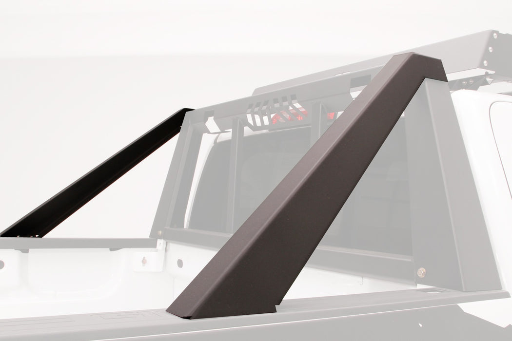 Fab Fours HRM03-1 Headache Rack Modifier; 2 Stage Black Powder Coated; For PN[HR2010-1; HR2010-B]; - Truck Part Superstore