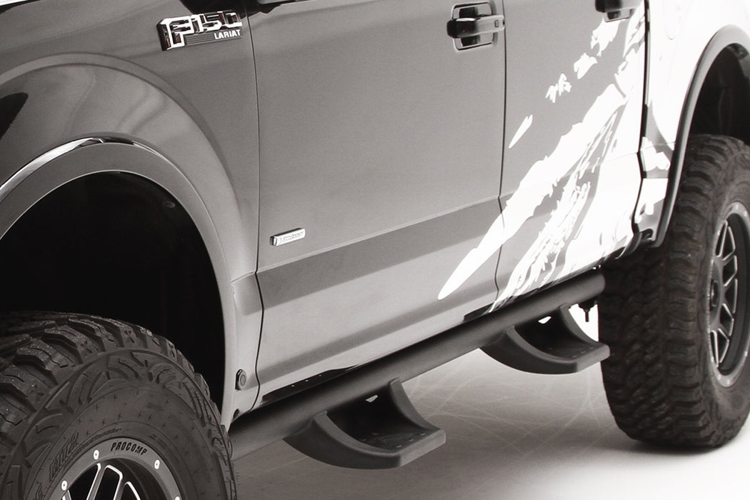 Fab Fours J10431 Side Step; Single Stage Black Powder Coat; - Truck Part Superstore