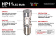 Diode Dynamics DD0003P 1156 LED Bulb HP11 LED Cool White Pair Diode Dynamics - Truck Part Superstore