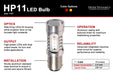 Diode Dynamics DD0010S 1157 LED Bulb HP11 LED Amber Single Diode Dynamics - Truck Part Superstore